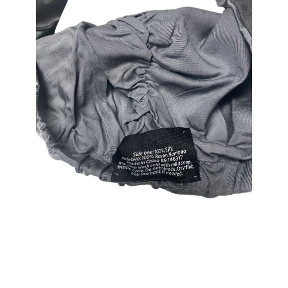 Night Silk Hair Cap in Gunmetal One Size New Open Box‎ main image 4